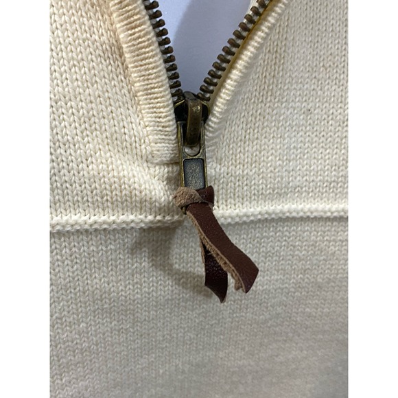 Pendleton Vintage heavy Knit Sweater Made in Japan Cream Beige XL - Picture 11 of 13